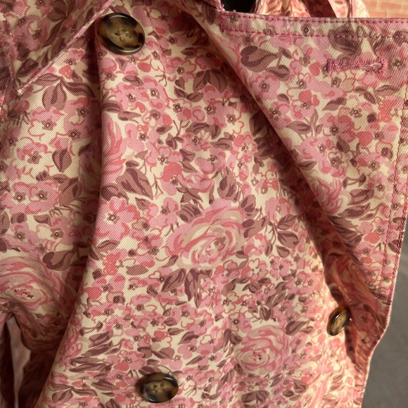 New London Fog floral rose Ladies XL ultimate trench coat double breasted - Picture 6 of 11